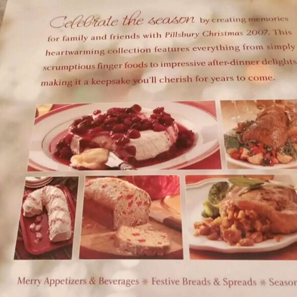 🩷Pillsbury Christmas Cookbook 2007 Color Hardcover - Picture 2 of 3